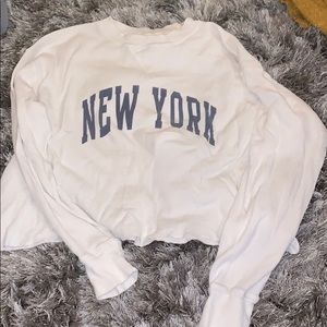 New York cropped long sleeve